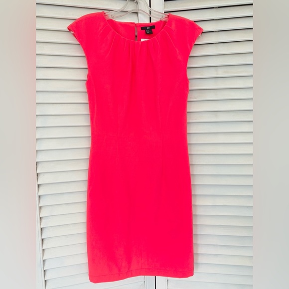 H&M Dresses Hm Dress New W Tag Bright Hot Pink Sheath Work Outfit